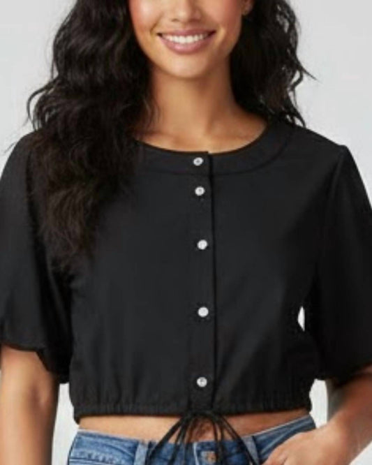 Staud - Ellington Cropped Button Down Top