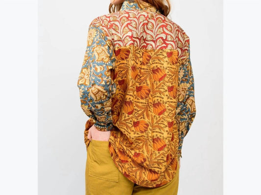 Ivy Jane - Patchwork Long Sleeve Blouse