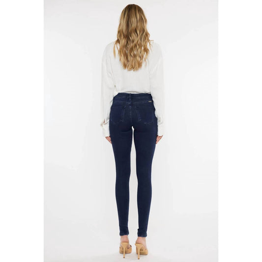 Kancan - Mid Rise Super Skinny Dark Wash Jeans