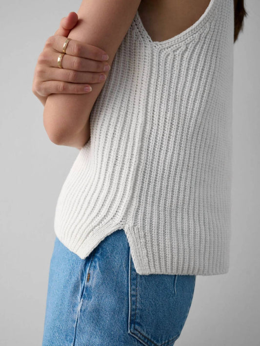 White + Warren - Cotton Tape Sleeveless Tank