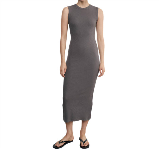 Enza Costa - Textured Rib Sleeveless Maxi Dress