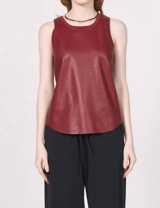 Another Love - Carmela Vegan Leather Tank