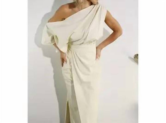 Mulla - Deep Open Shoulder Midi Dress