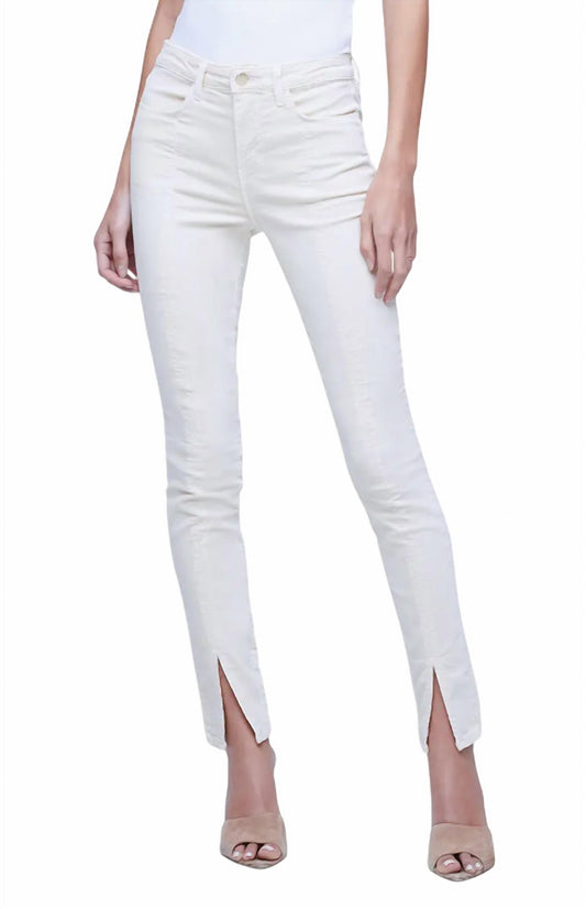 L'Agence - Jyothi Split Ankle Skinny Jeans