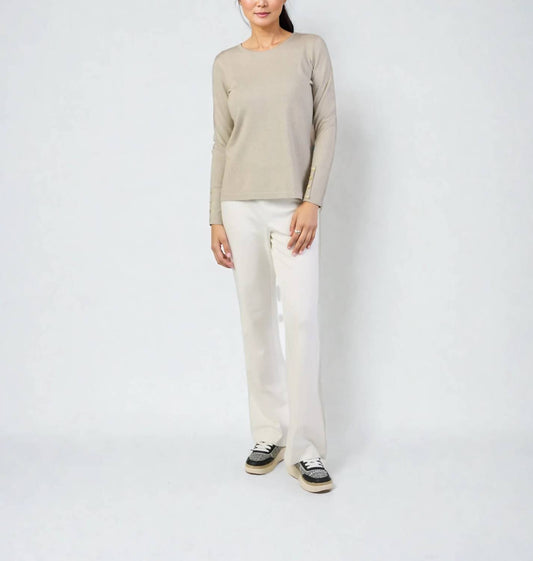 J'Envie/Eli - Shimmer Jewel Neck Sweater