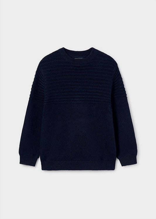 Mayoral - Boys' Jacquard Stripe Solid Sweater