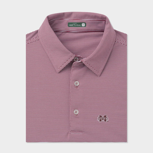 Genteal - Men's Msu Pinstripe Polo