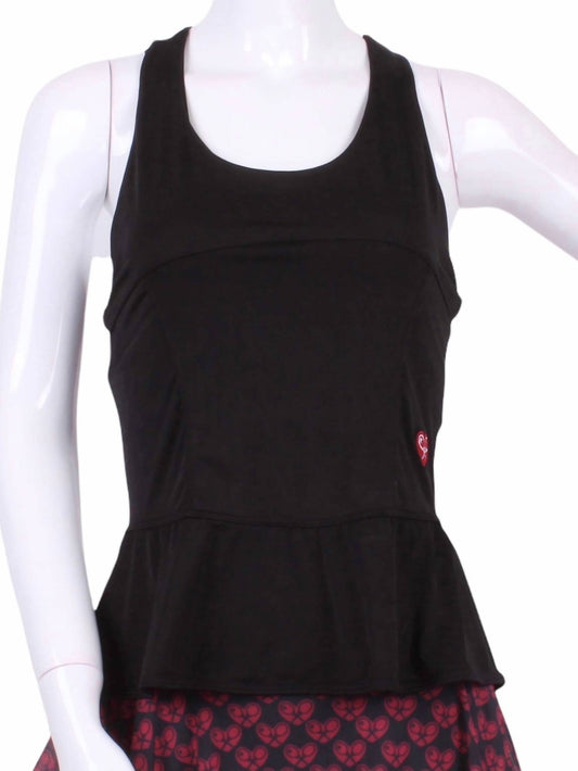 Love Love Tennis - Women's Ruffle Tennis Tank Top