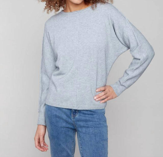 Charlie B - Dolman Sleeve Sweater With Lurex