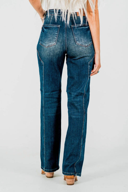 Judy Blue - Mr Straight Western Seam Detail Jeans