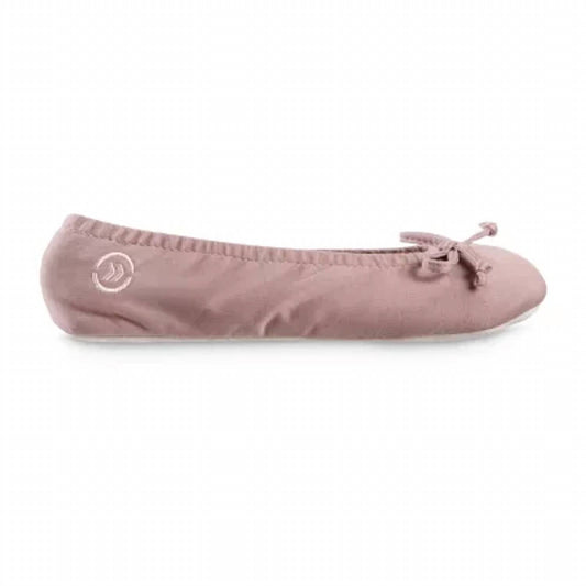 Isotoner - Women's Stretch Satin Eco Comfort Ballerina Slipper