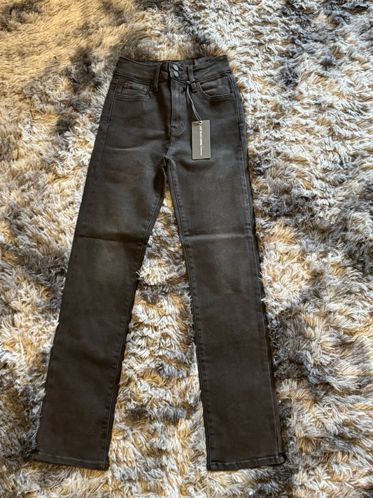 Just Black Denim - Double button straight jeans