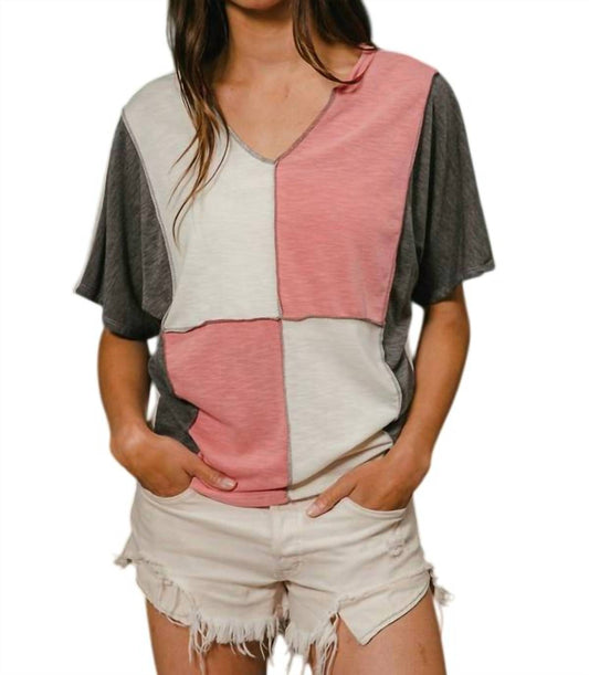 Bibi - Kendra Color Block Top