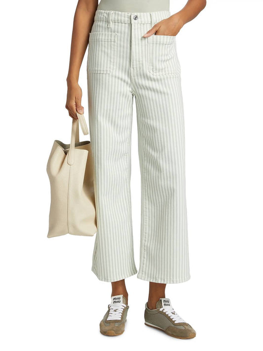 Frame - The Anchor Striped Crop Pants