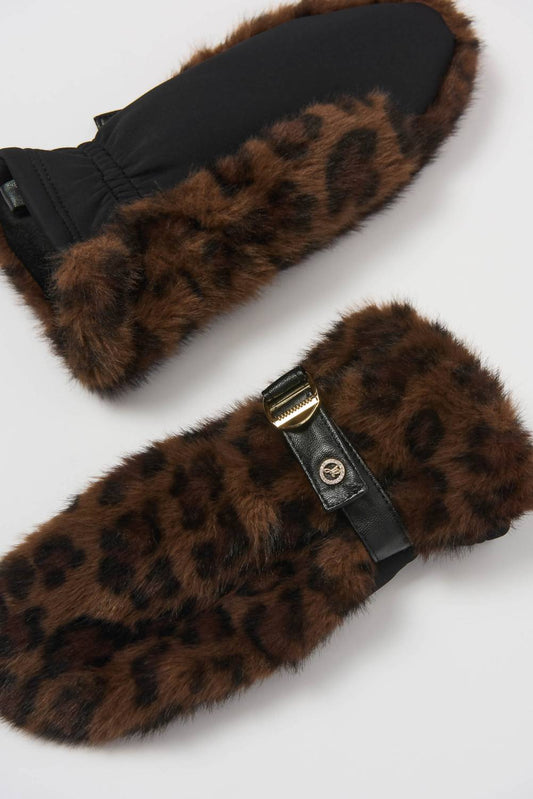 Joseph Ribkoff - Women's Leopard Mittens