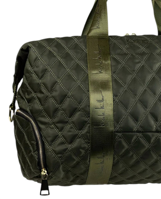 Nicole Miller - Women's Quilted Nylon Duffle Bag