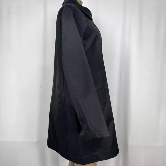 Brooks Brothers - Women's Button Up Front Cotton Nylon Car Coat