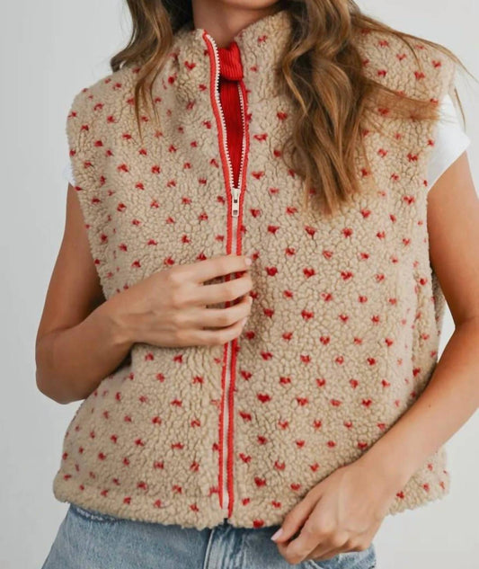 Buttermelon - Floral Fleece Vest