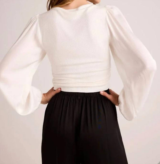 Bella Dahl - Ruched Waist Flowy Sleeve Top