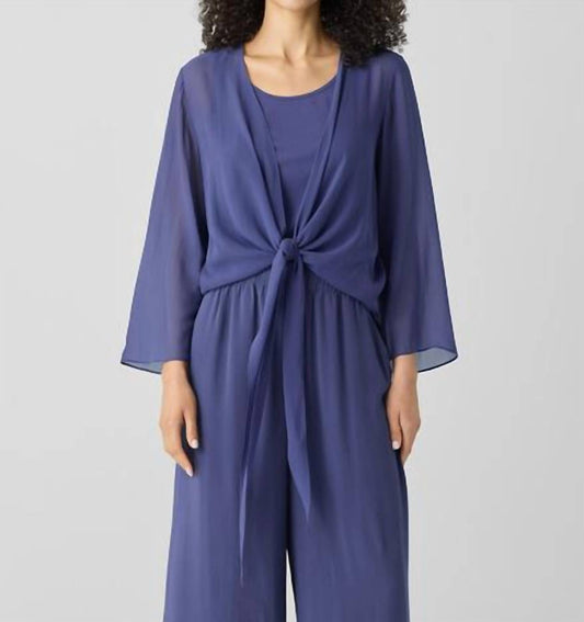 Eileen Fisher - Sheer Georgette Tie Jacket