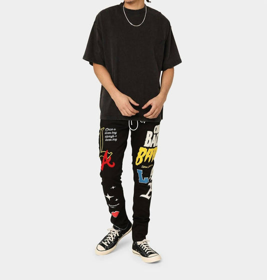 Lifted Anchors - MEN'S BOULEVARD PUFF PRINT DENIM PANT