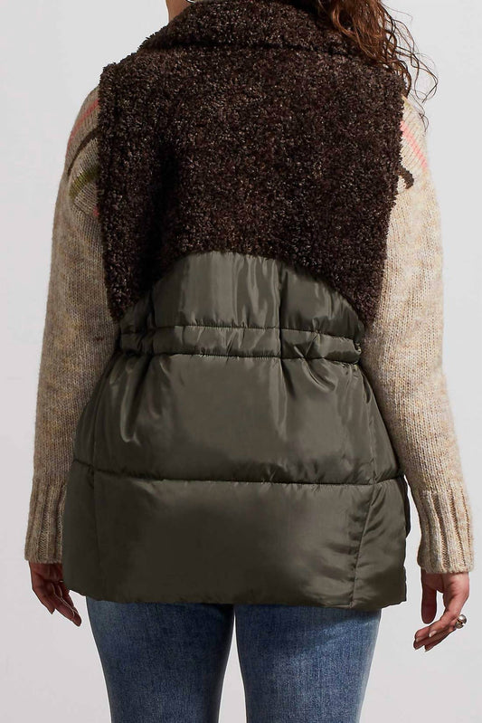 Tribal - Sleeveless Sherpa Combo Vest