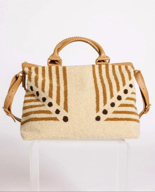 Cleobella - Women's Lusso Stripe Weekender Travel Bag