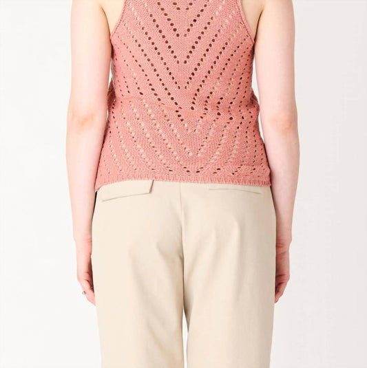 Dex - Open Weave Crochet Tank