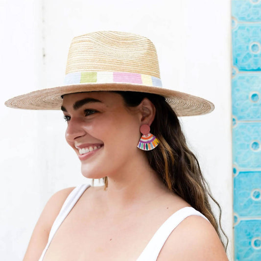 Sunshine Tienda - Women's Buffalo Horn Rainbow Earrings