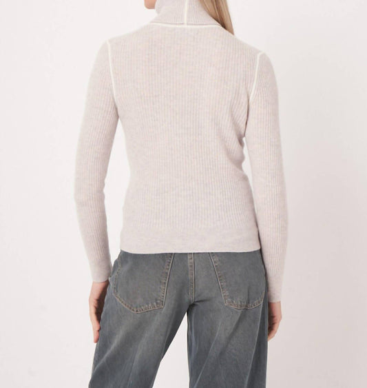 Repeat Cashmere - Organic Cashmere Rib-knit Turtleneck Sweater