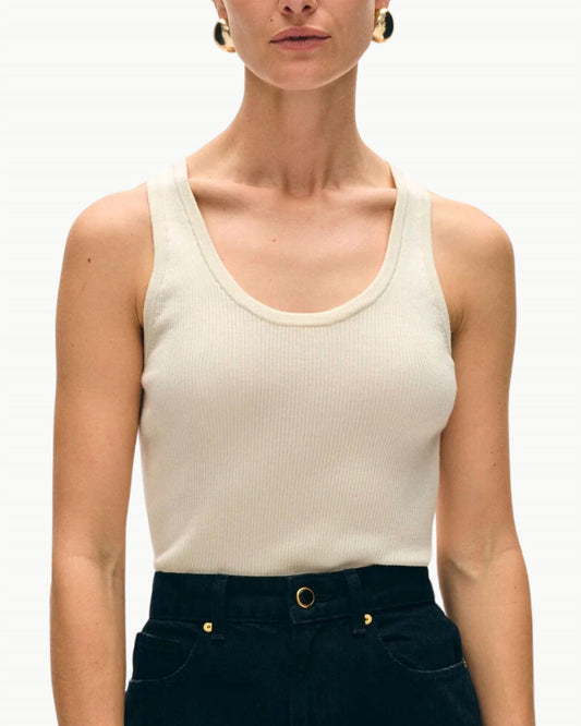 White + Warren - Superfine Merino Ribbed Tank