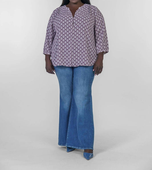 Nydj - Pintuck Button Down Blouse - Plus