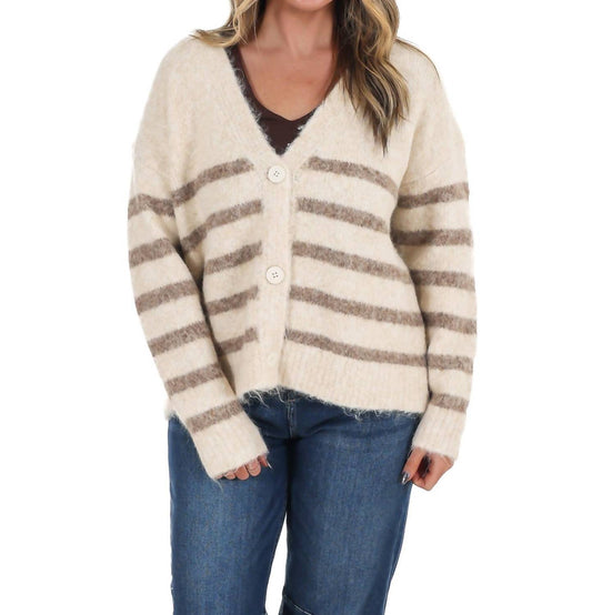 Dreamers - Timely Matter Super Soft Stripe Cardigan