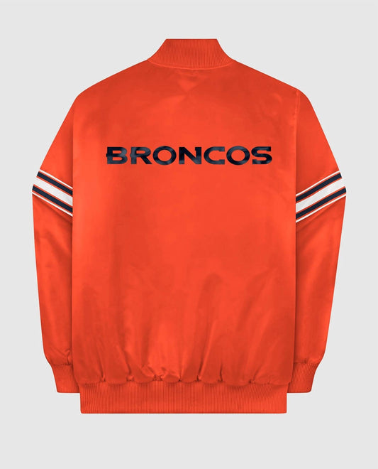 Starter - Men's Denver Broncos Satin Full-snap Jacket