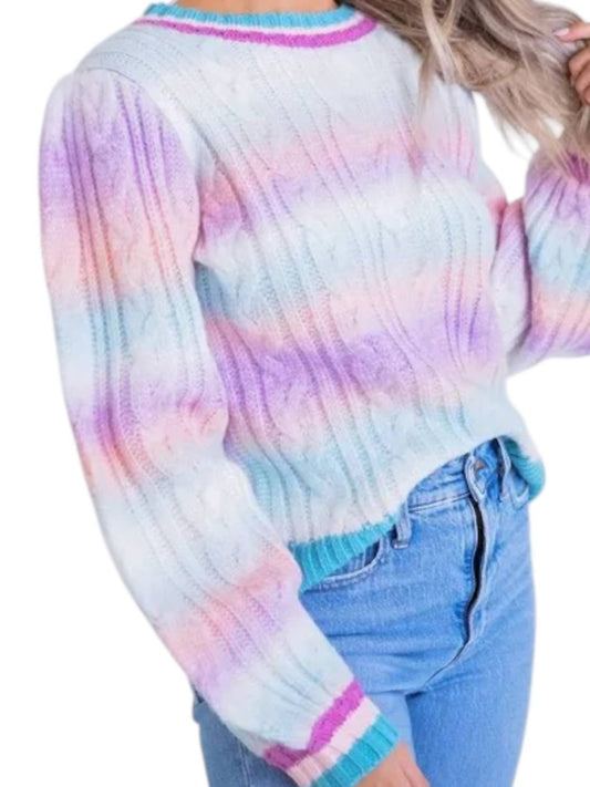 Karlie - CABLE YARN SWEATER
