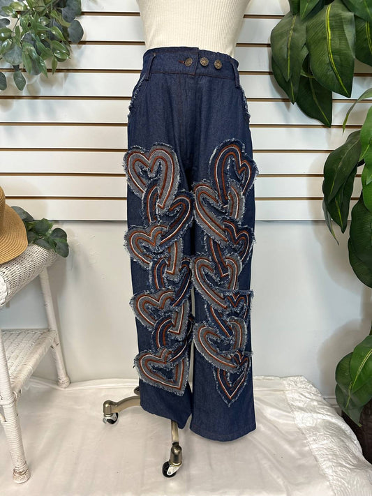 Paperlace - Women's Heart Accent Pants