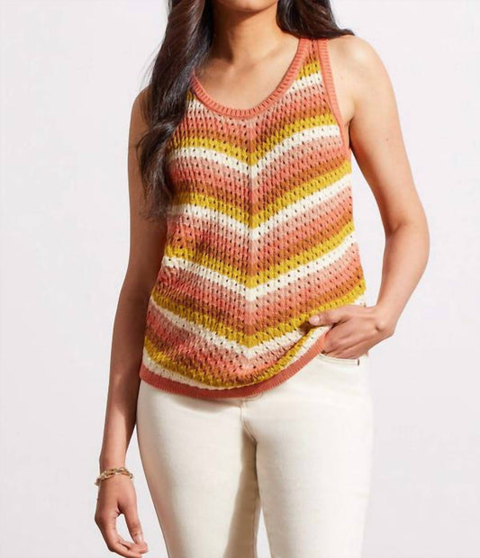 Tribal - Crew Neck Racer Back Sweater