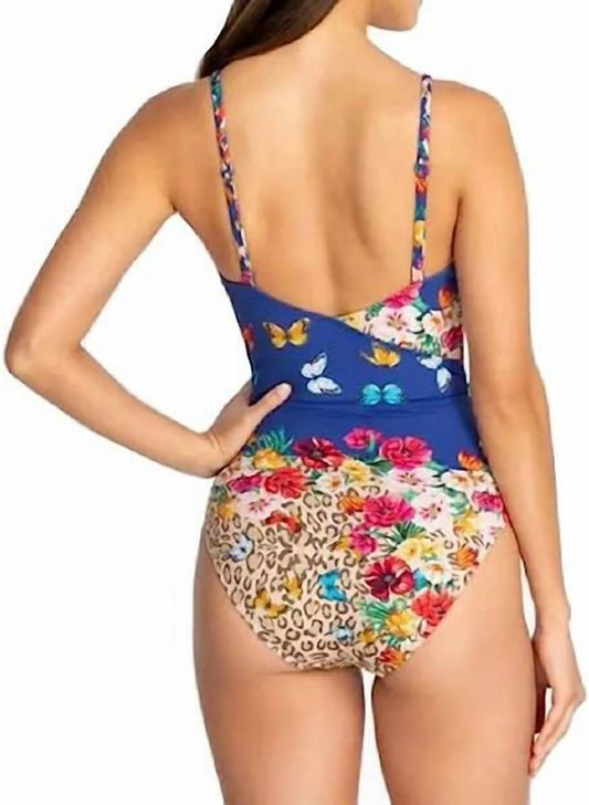 Johnny Was - FLEUR BRAIDED WRAP ONE PIECE SWIMSUIT
