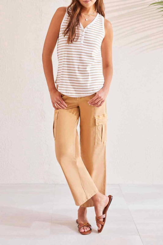 Tribal - Henley Tank Top