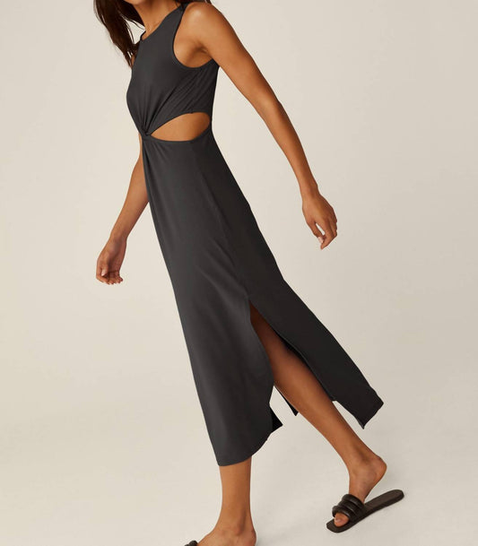 Beyond Yoga - Around The World Front Twist Midi Dress
