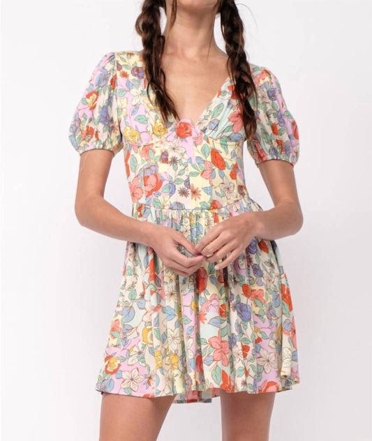 Sky To Moon - Wire Corset Floral Dress
