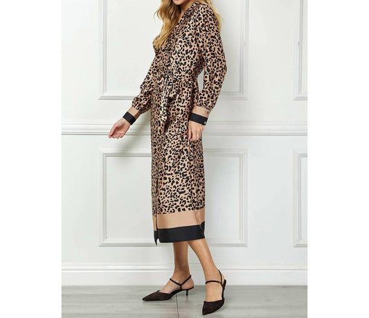 Luxology - Leopard Wrap Midi Dress