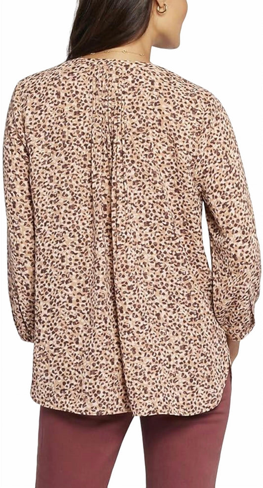 Nydj - Animal Print Pintuck Blouse