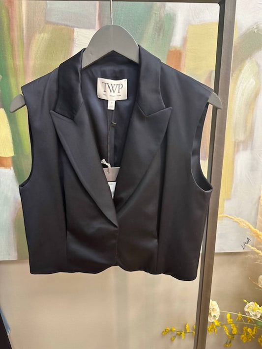 Twp - Women's Katie Cropped Suit Vest