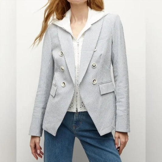 Veronica Beard - MARLO EYELET HOODIE DICKIE