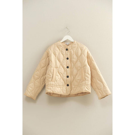 Hyfve - Quilted Peplum Jacket