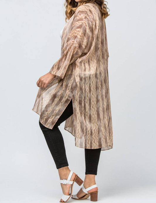 Entro - Snake Skin Kimono Duster -plus