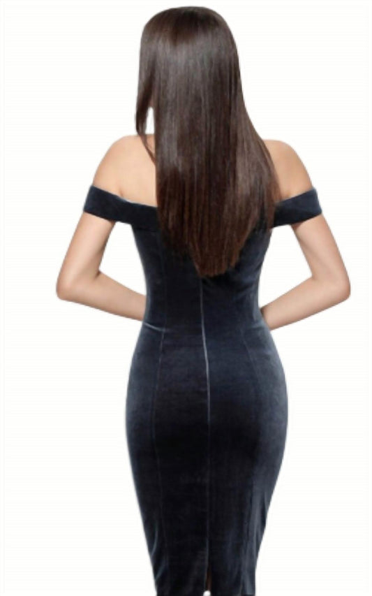 Off The Shoulder Knee Length Dress