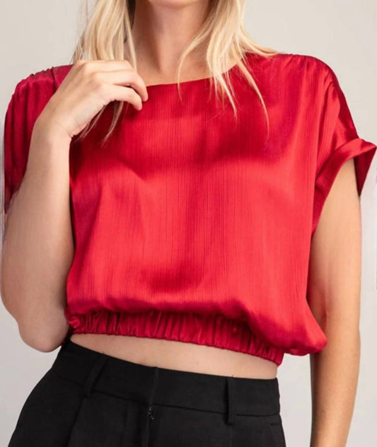 Glam - Silky Crop Top