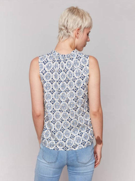 Charlie B - Printed Sleeveless Blouse